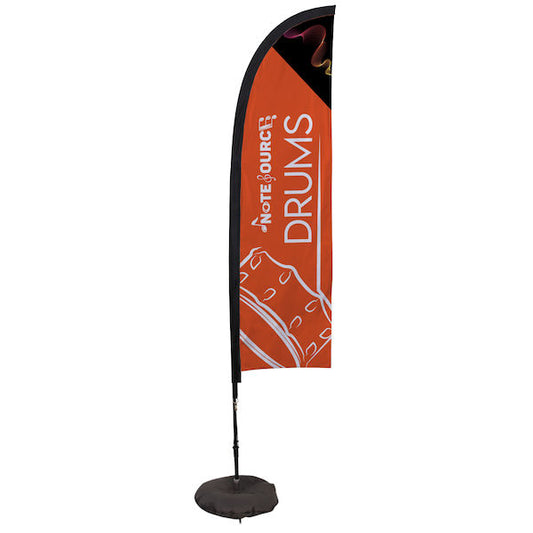 7' Elite Blade Nylon Sail Sign Kit (Single-Sided with Scissor Base)