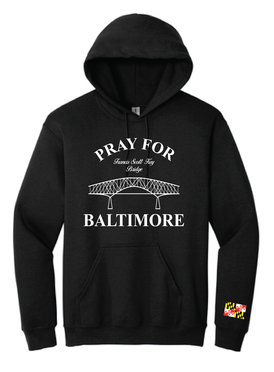 Pray For Baltimore hoodie, Francis Scott Key Bridge hoodie, Key Bridge hoodie, Baltimore