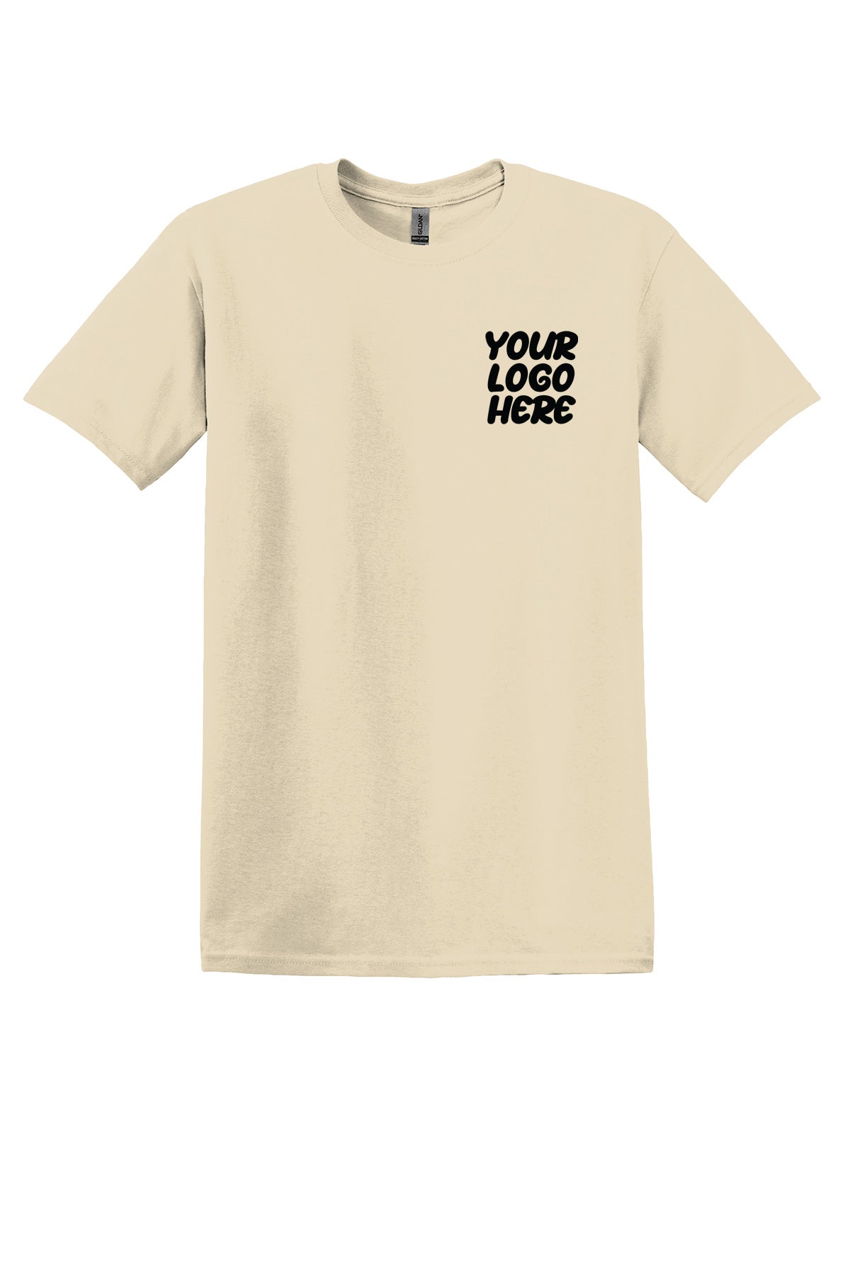 Custom Logo Gildan Heavy Cotton T-Shirt S-XL (Full Color Print Left Chest)