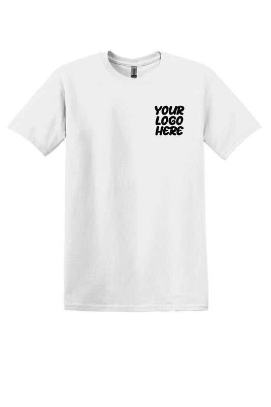 Custom Logo Gildan Heavy Cotton T-Shirt S-XL (Full Color Print Left Chest)