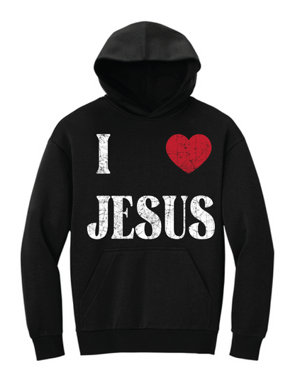 I Love Jesus Heavyweight Unisex Hoodie
