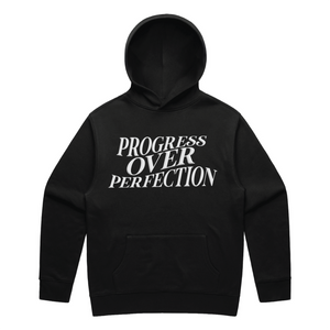 Progress Over Perfection Heavyweight Hoodies Sizes S-2XL